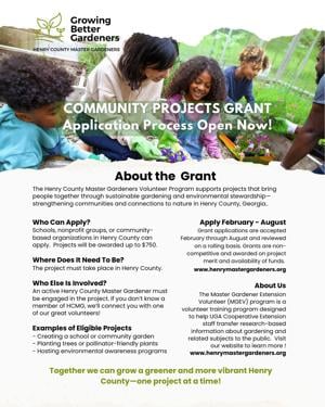 Master Gardeners accepting applications for grant program