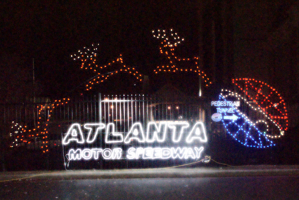 Atlanta Motor Speedway Christmas Lights 2021