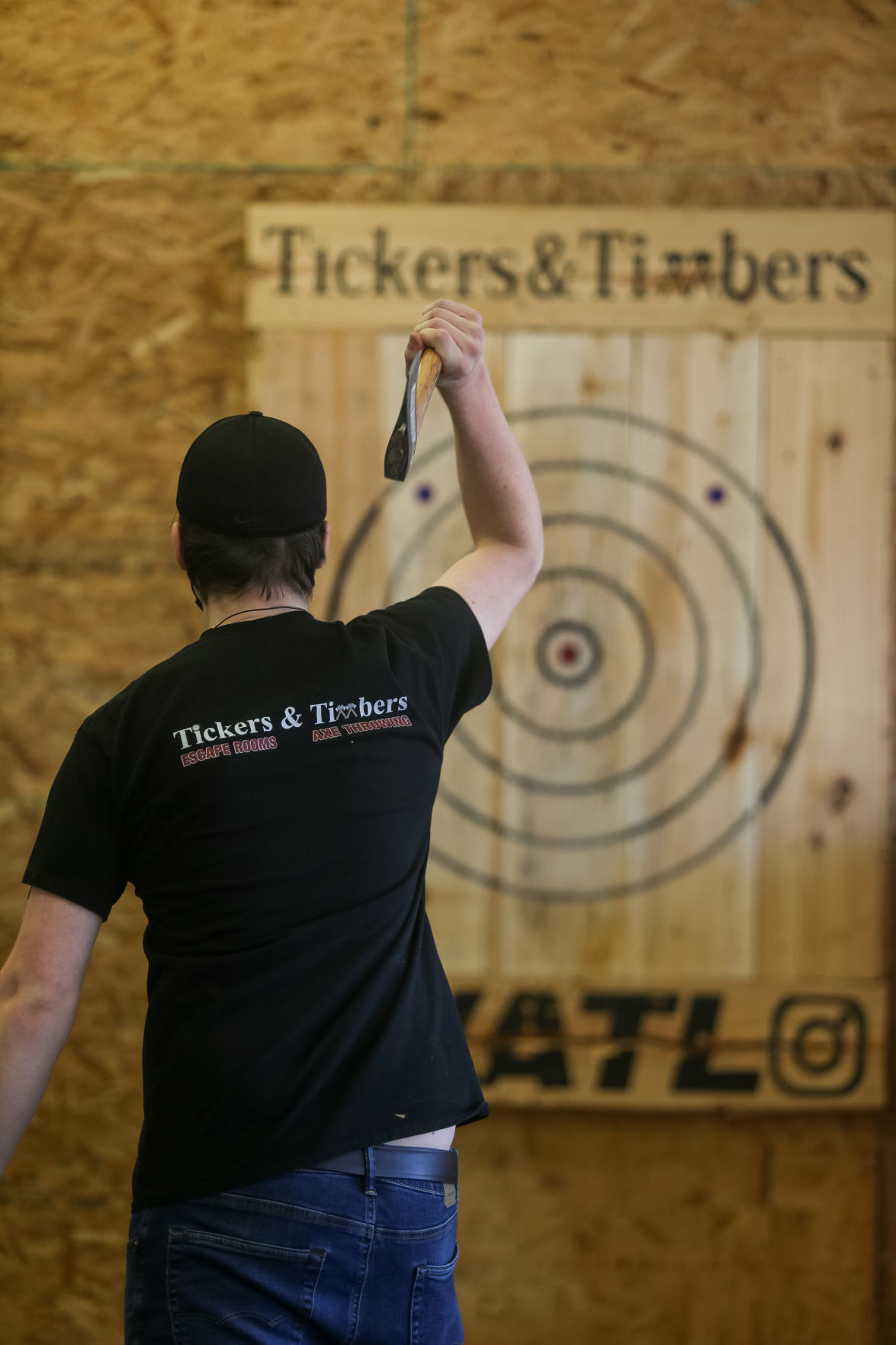 Photos Axethrowing competition at Tickers & Timbers Multimedia