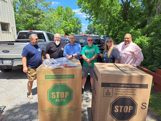 Huntington Elks members donate washer and dryer sets to Veterans Home