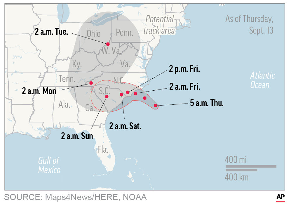 hurricane florence begins soaking the carolina coastline news hurricane florence begins soaking the carolina coastline news herald dispatch com