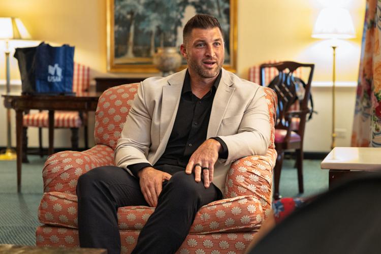 Tim Tebow in The Greenbrier Governor's Suite