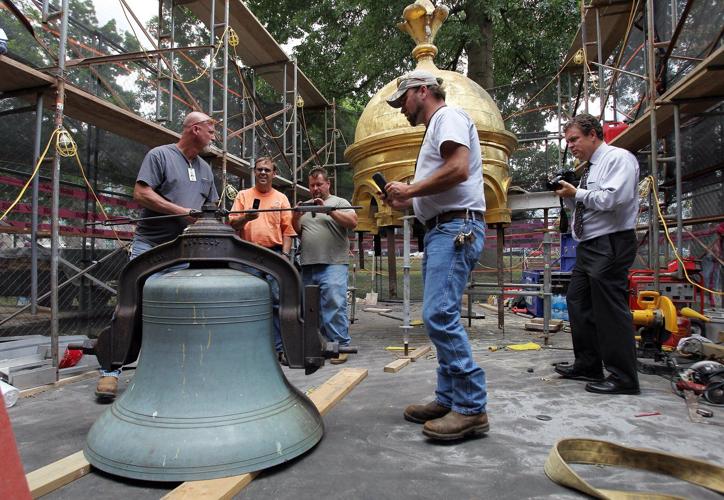Gallery Cupola Repairs begin at the Cabell County Courthouse Photos News
