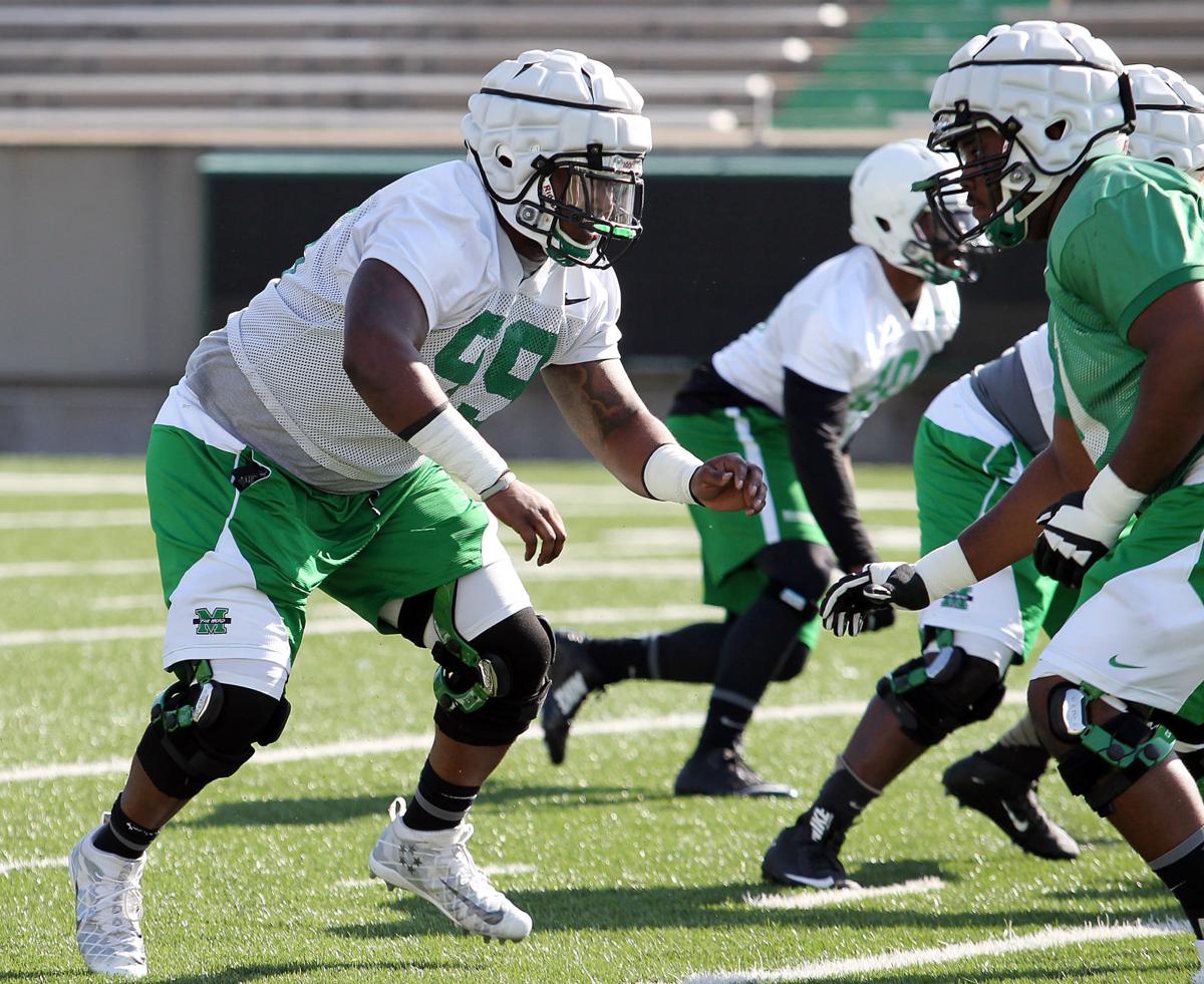 Guardian Helmet Caps Help Protect Herd Linemen Marshall Sports