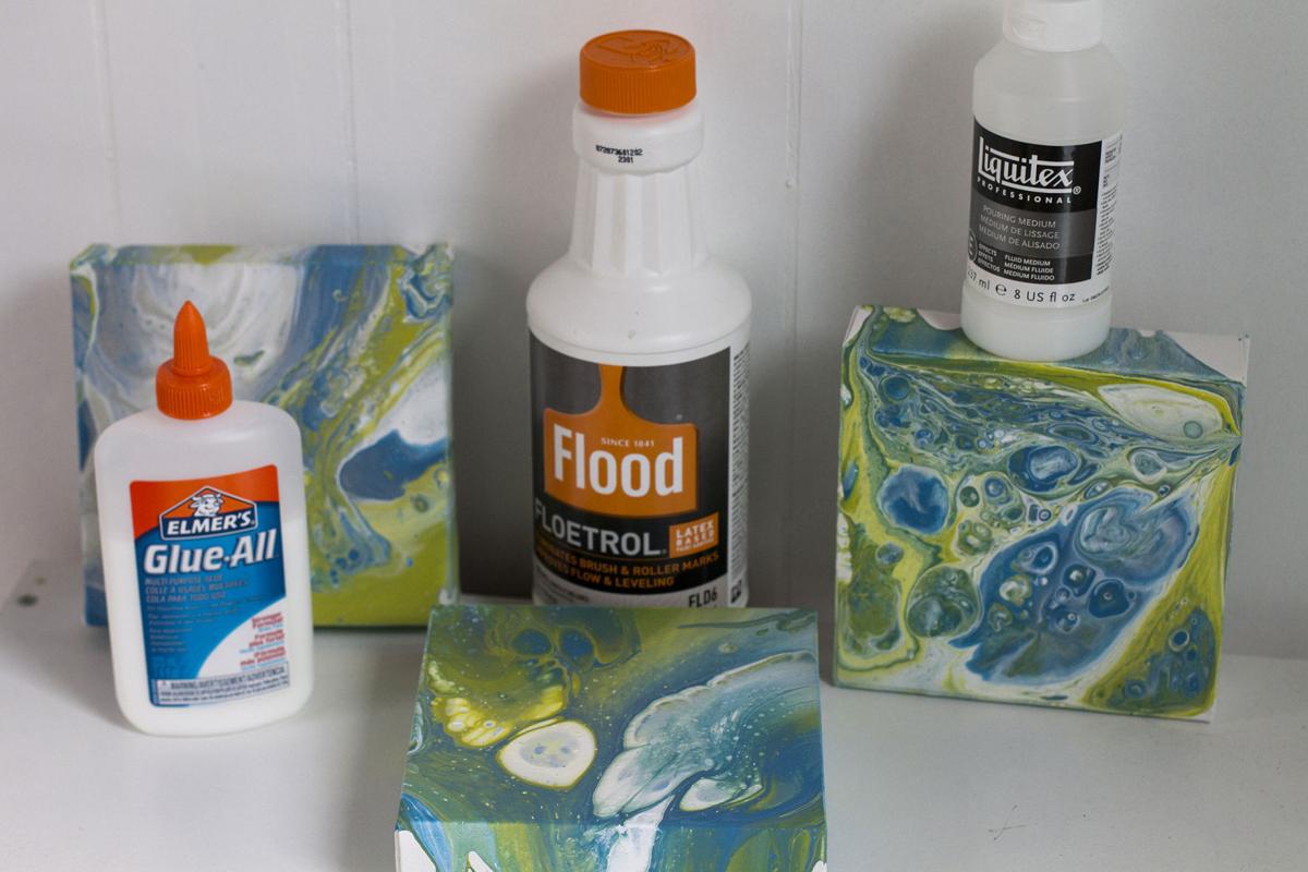 Which is better? - Floetrol, Elmer's Glue-All or water in Acrylic Paint? 