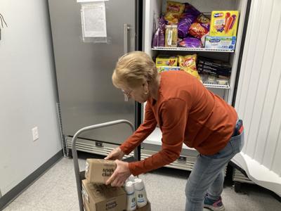 Salvation Army in Huntington stocking donations from the Barboursville Target store