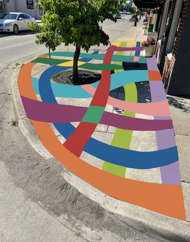 West End asphalt art project inspired by fabric of neighborhood | News ...