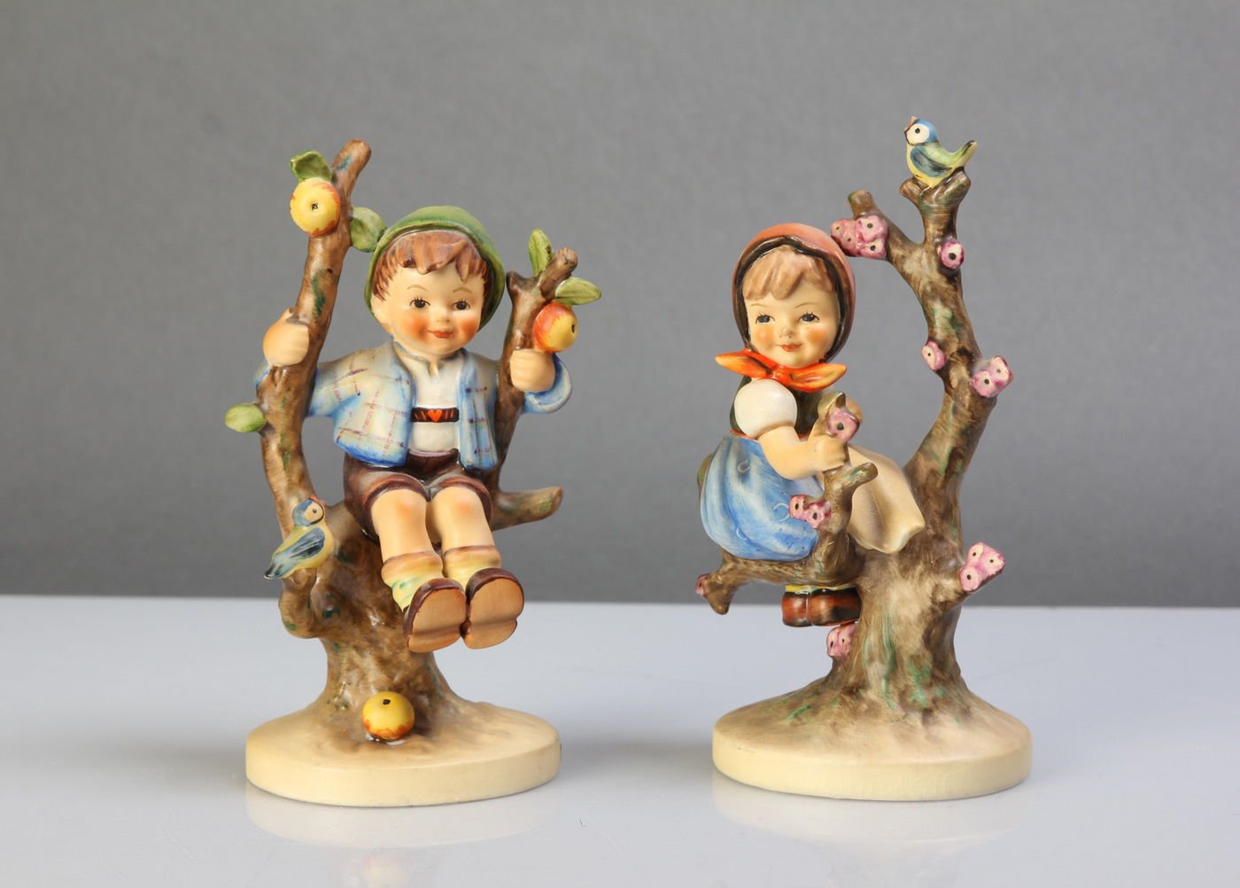 Hummel figurine apple tree hot sale boy