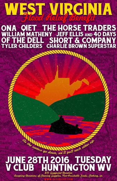 The WV Flood Relief Concert is set for 6 p.m. Tuesday, June 28 at the V Club
