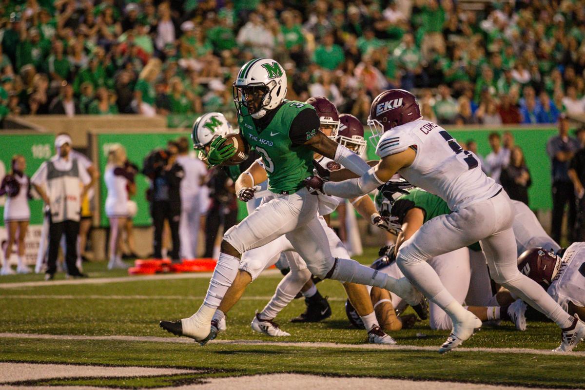 Sloppy Herd Doubles Up Eastern Kentucky 32 16 Marshall Sports