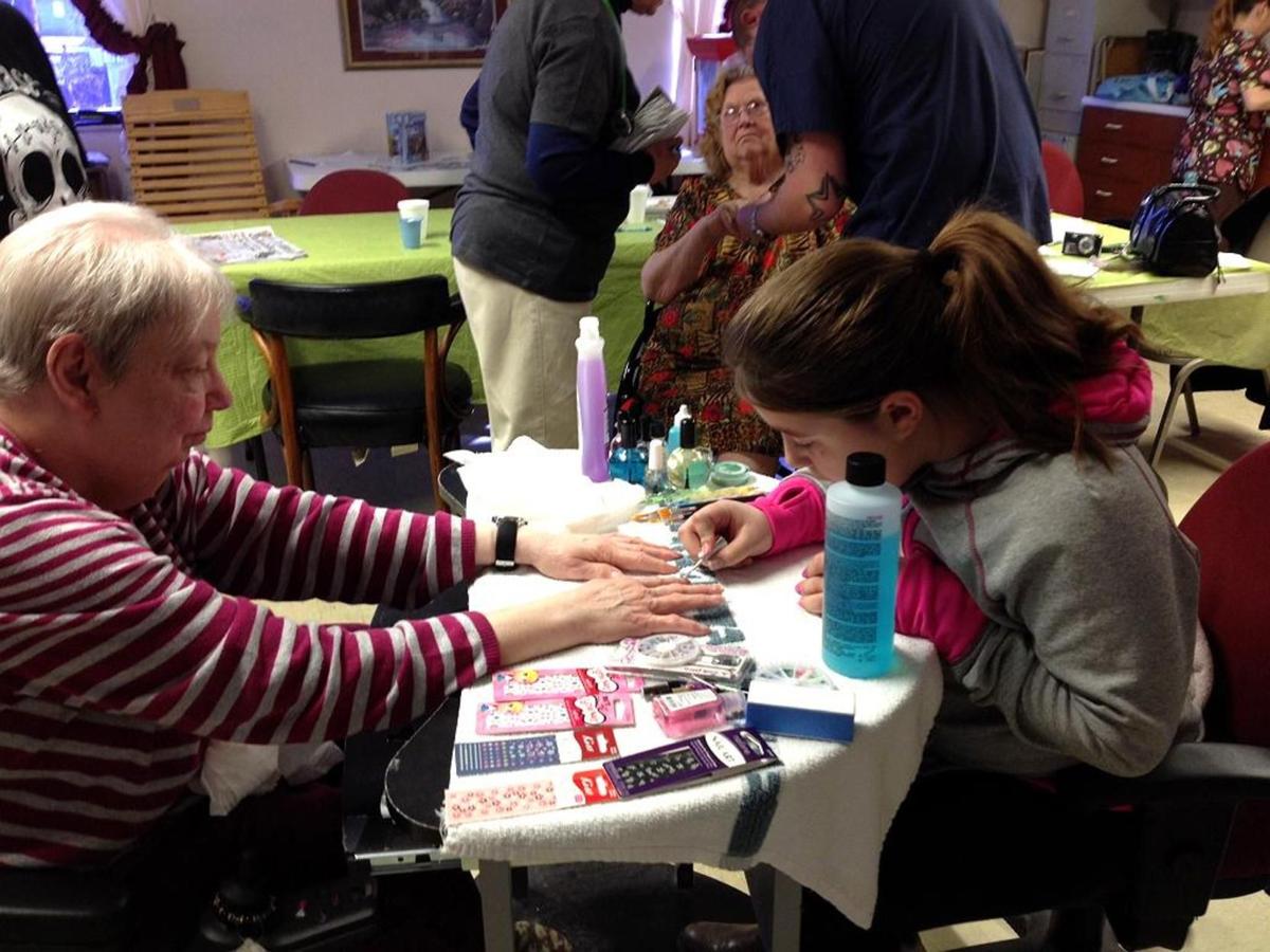 Young nail artist beautifies residents at River's Bend Health Care in South Point Features