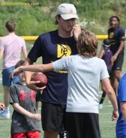 Garrett Greene exhibits joy in playing at Country Roads Trust camp