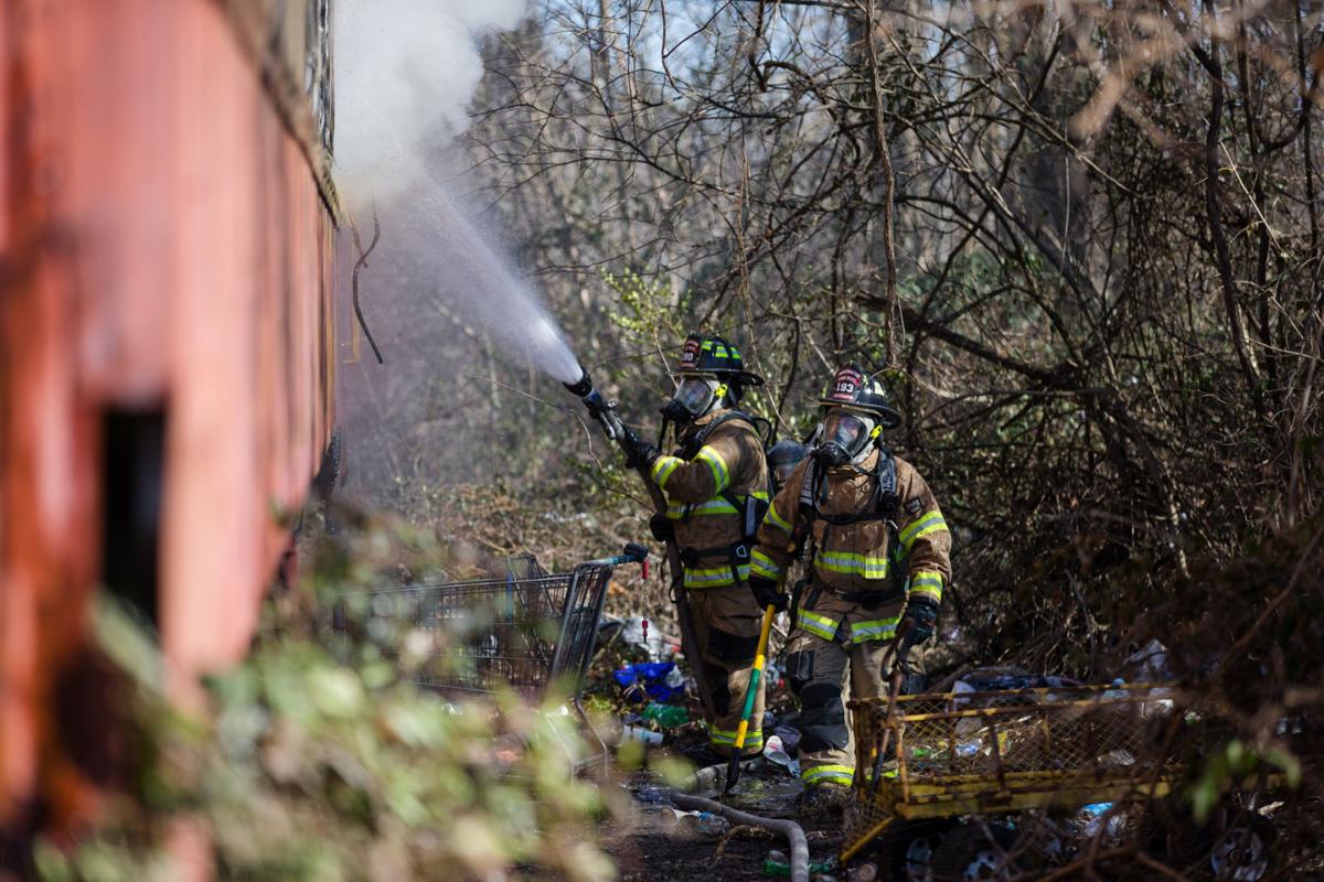 Photos Train car fire in Huntington Multimedia