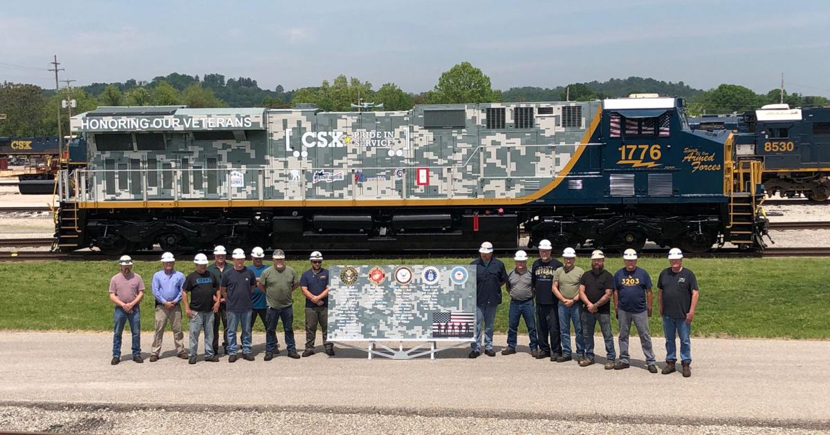 CSX unveils locomotives painted to honor first responders, veterans ...
