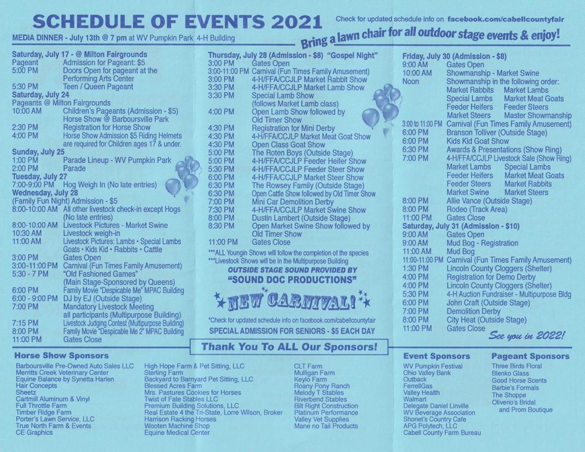 Cabell County Fair announces event lineup News
