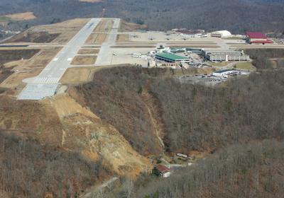Hillside At Yeager Airport Collapses News Herald Dispatch Com