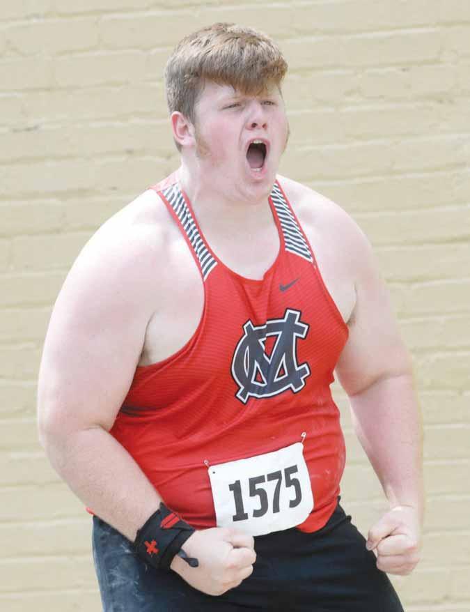 Cm S Beverage Smashes State Meet Shot Record Herald Dispatch Com