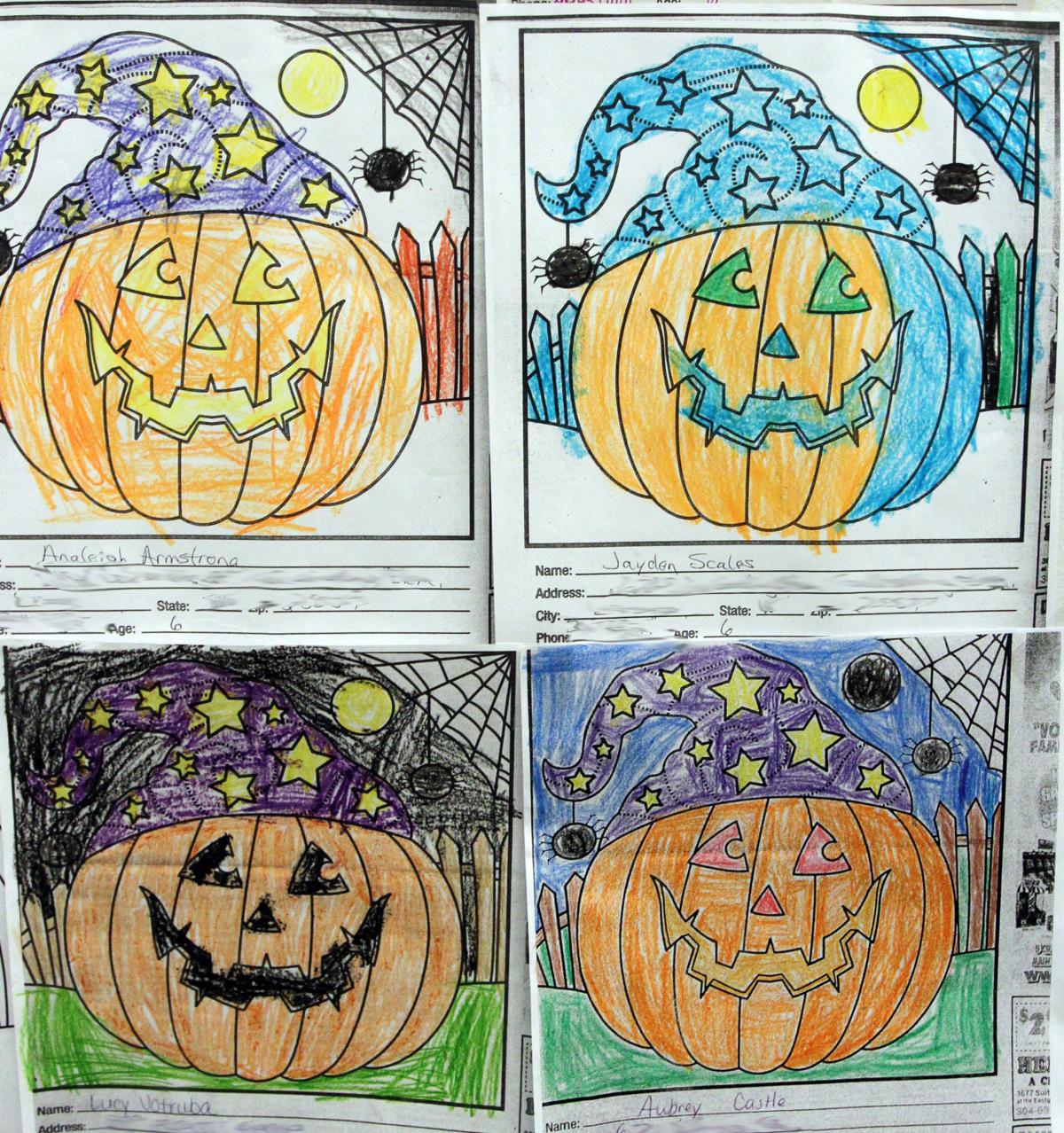 Photos The HeraldDispatch Halloween Coloring Contest Entries
