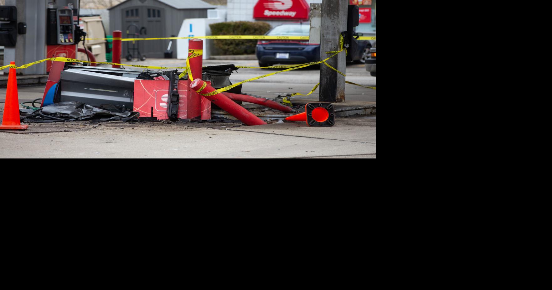 Man dies after pickup truck crashes into gas pump at Speedway, causing ...