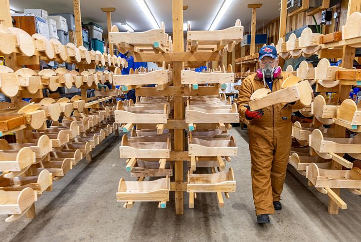 Valley Woodworkers club makes Christmas toys for children News