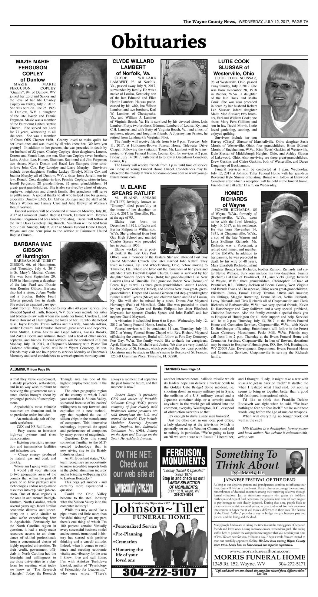 herald dispatch obituary