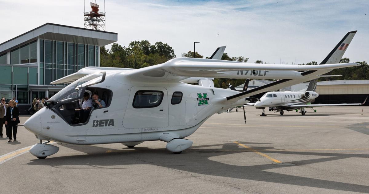 BETA Technologies showcases Alia CX300 at West Virginia airport with new charging station