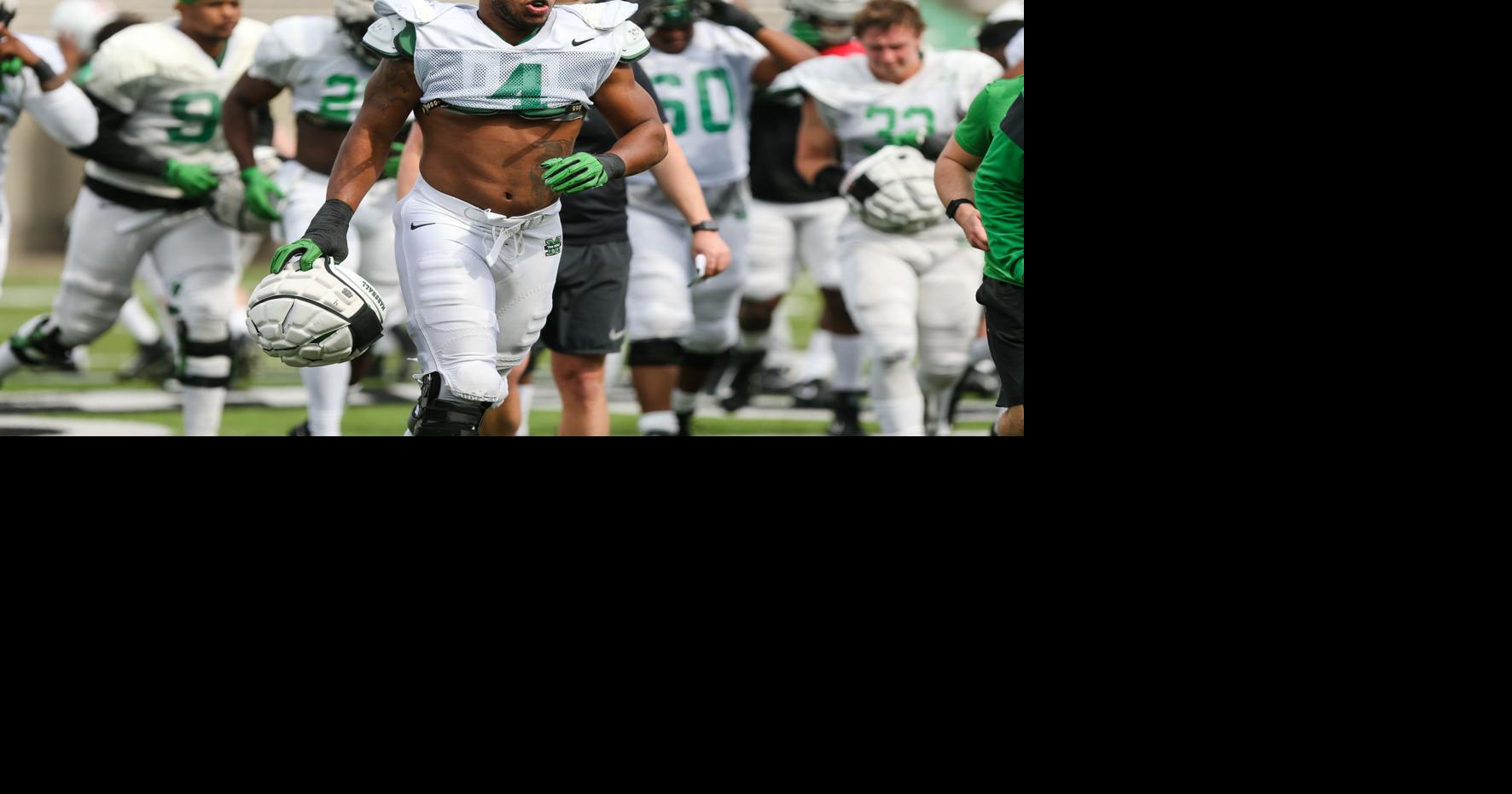 Herd defensive end Juwon Young brings edge to practice | Marshall ...