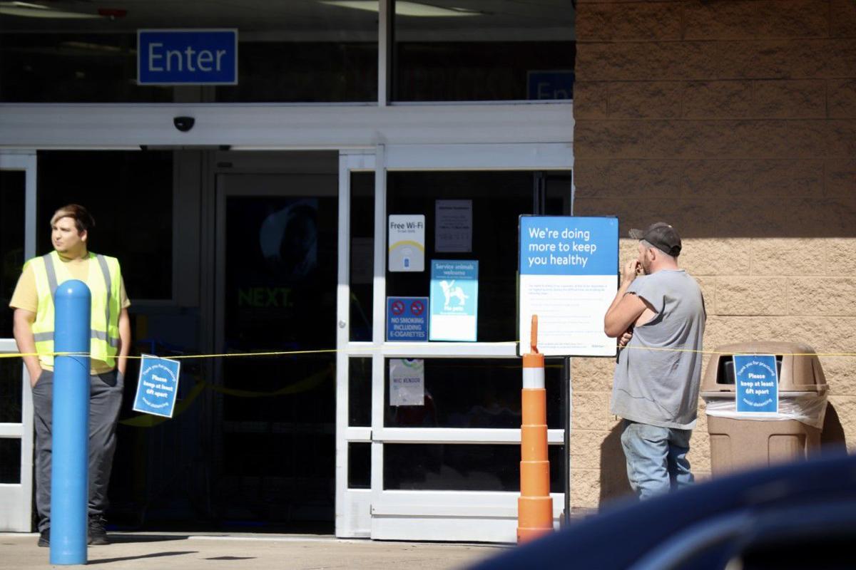 Walmart limits number of customers inside stores Coronavirus