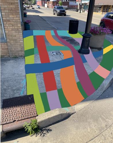 West End asphalt art project inspired by fabric of neighborhood | News ...