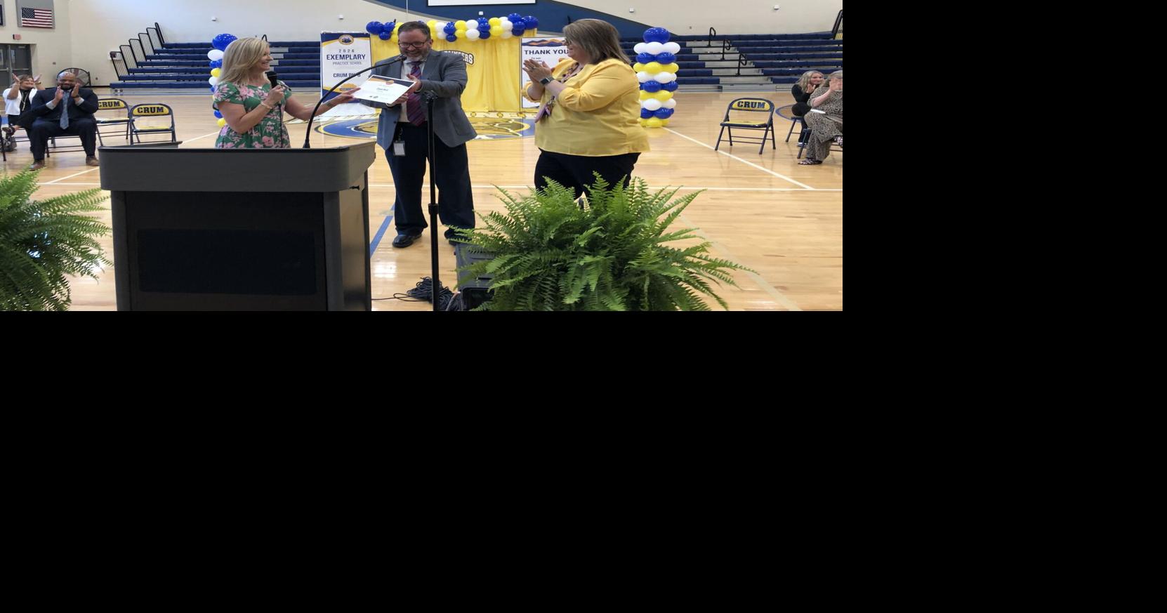 Crum PK-8 hosts celebration after being named one of state's six 2026 Exemplary Practice Schools