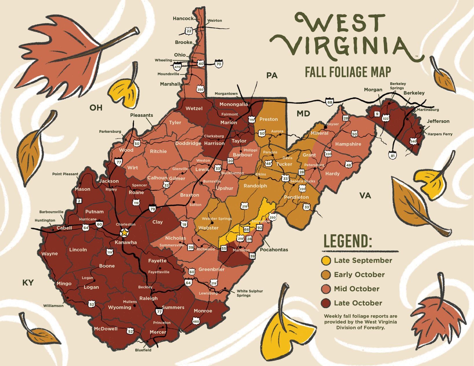 Fall Foliage Colors Beginning To Appear In West Virginia | News ...