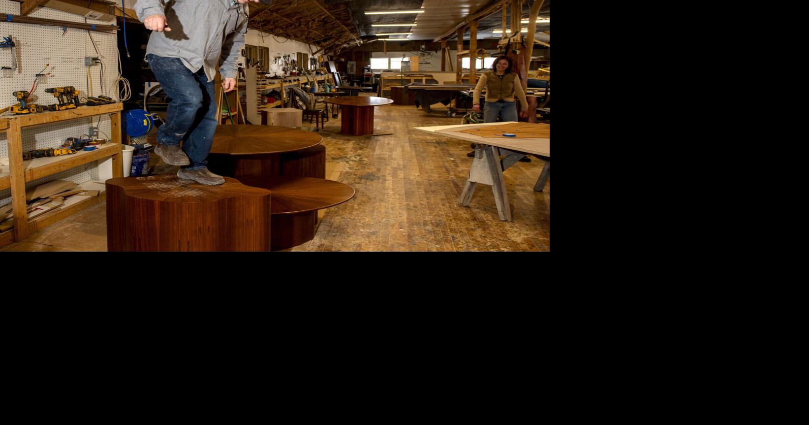 Built to last: South Charleston couple creates wooden tables that 'flow"