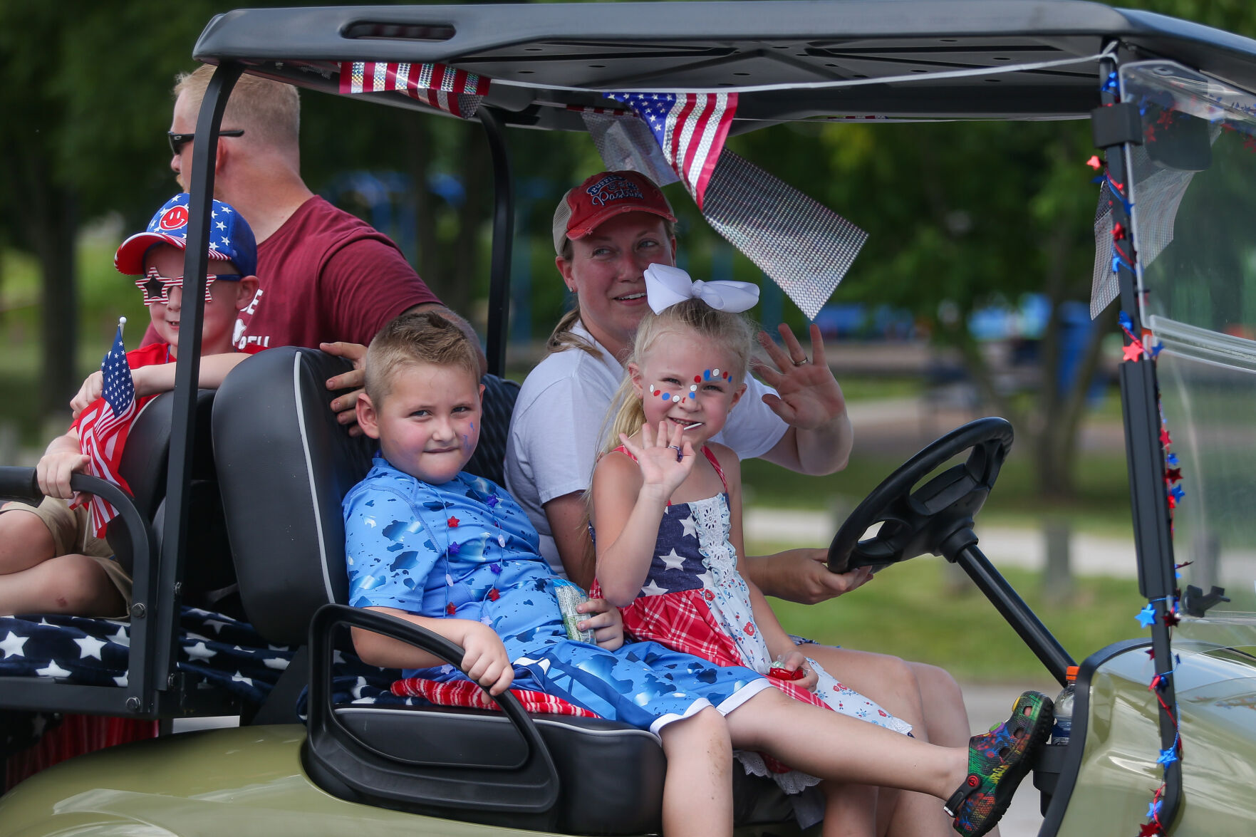 Patriotic Golf Carts Parade Through South Point | News | Herald ...