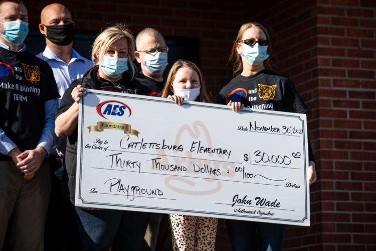 Photos AES Foundation donates to Catlettsburg Elementary playground
