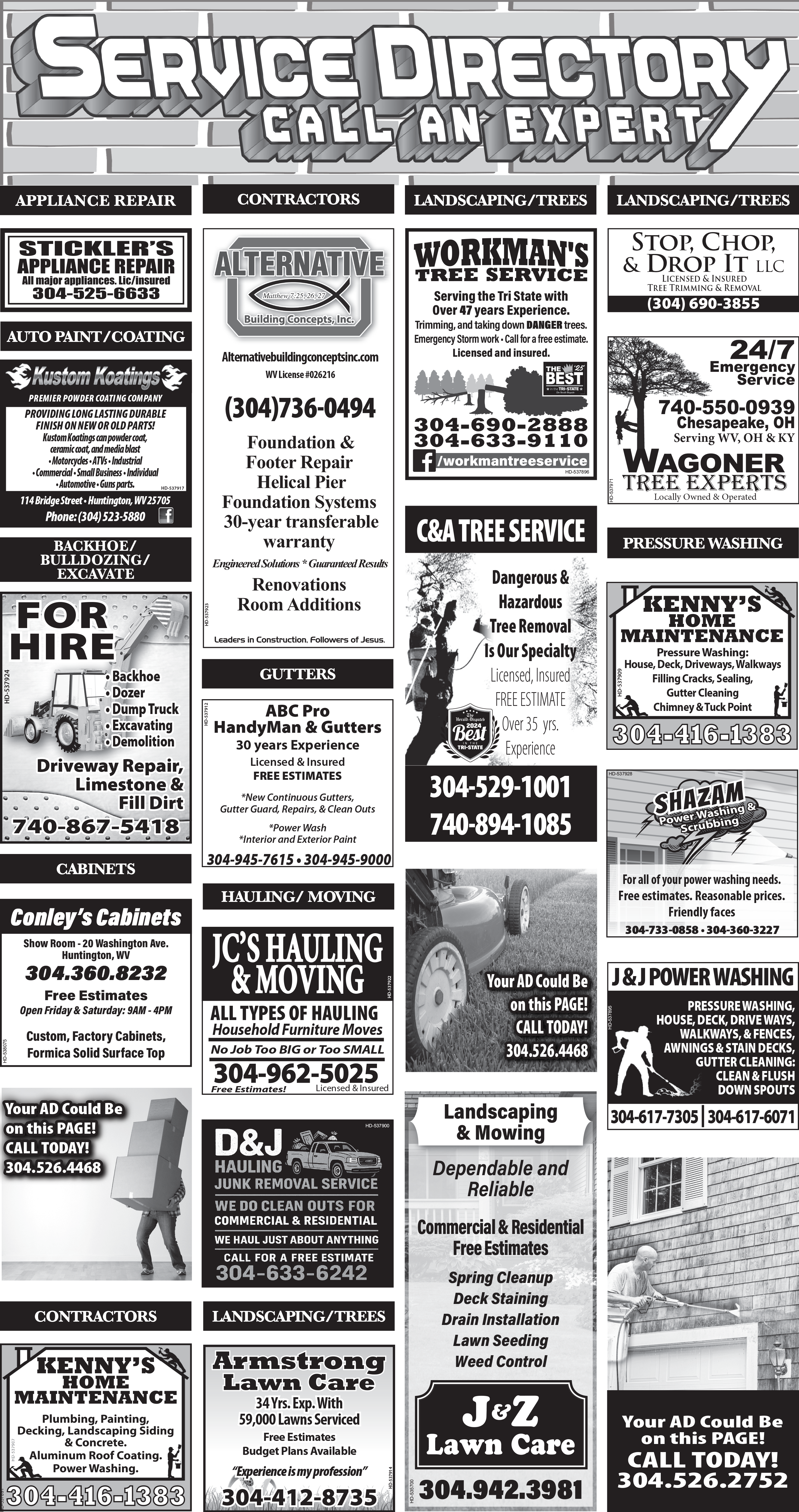 Service Directory Examples Printed Service Directory | Site | herald-dispatch.com