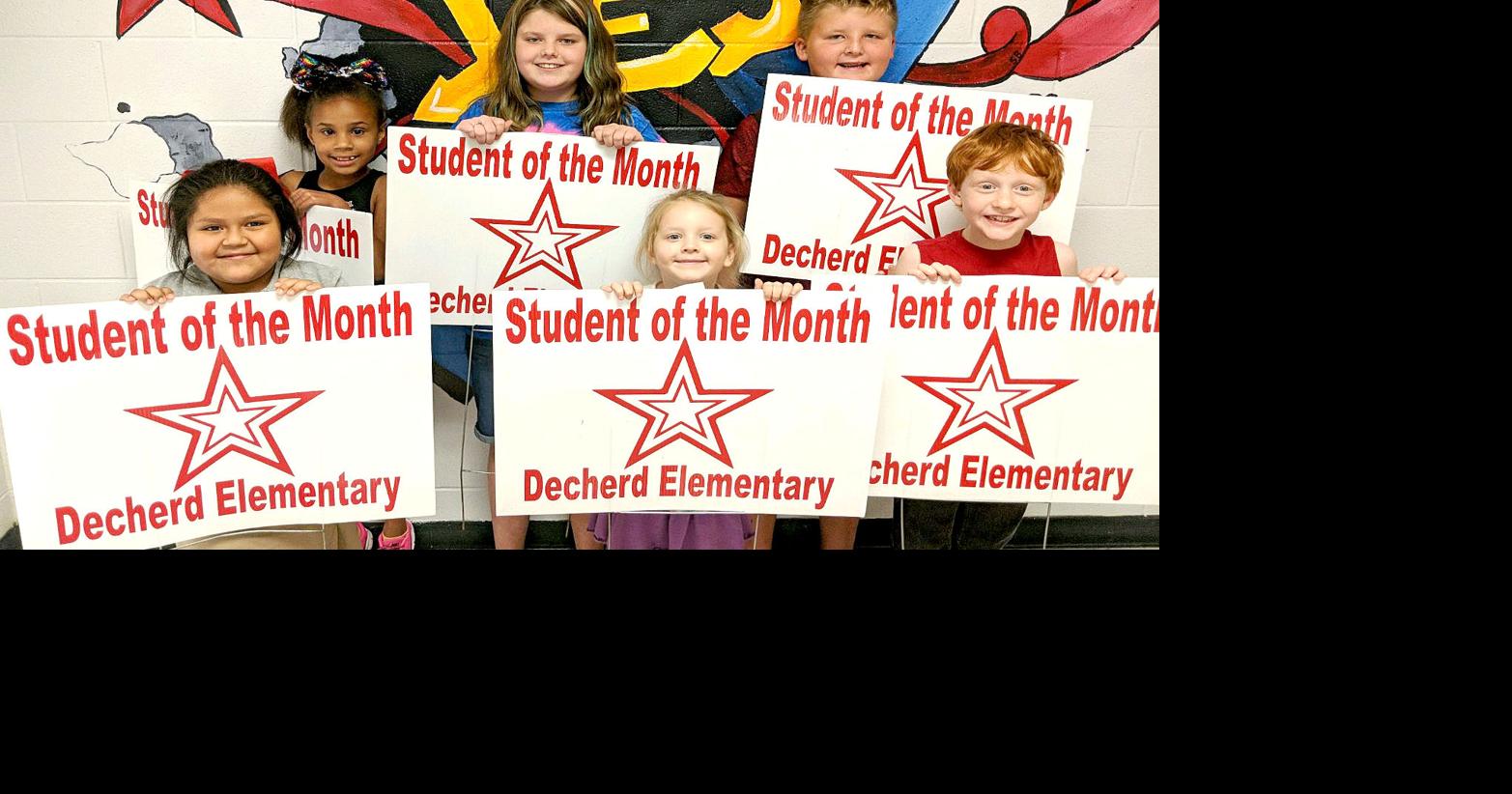 Decherd Elementary Students of the Month Education
