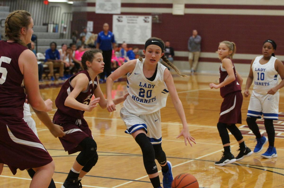 Middle School Lady Hornets Fall To Eagleville In Conference