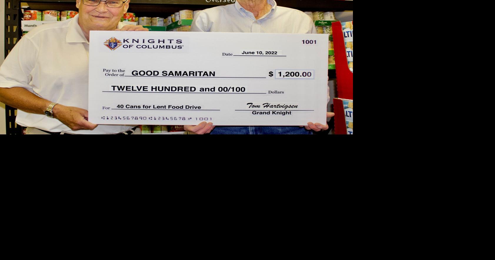 Knights of Columbus hold food drive for Good Samaritan Ministries