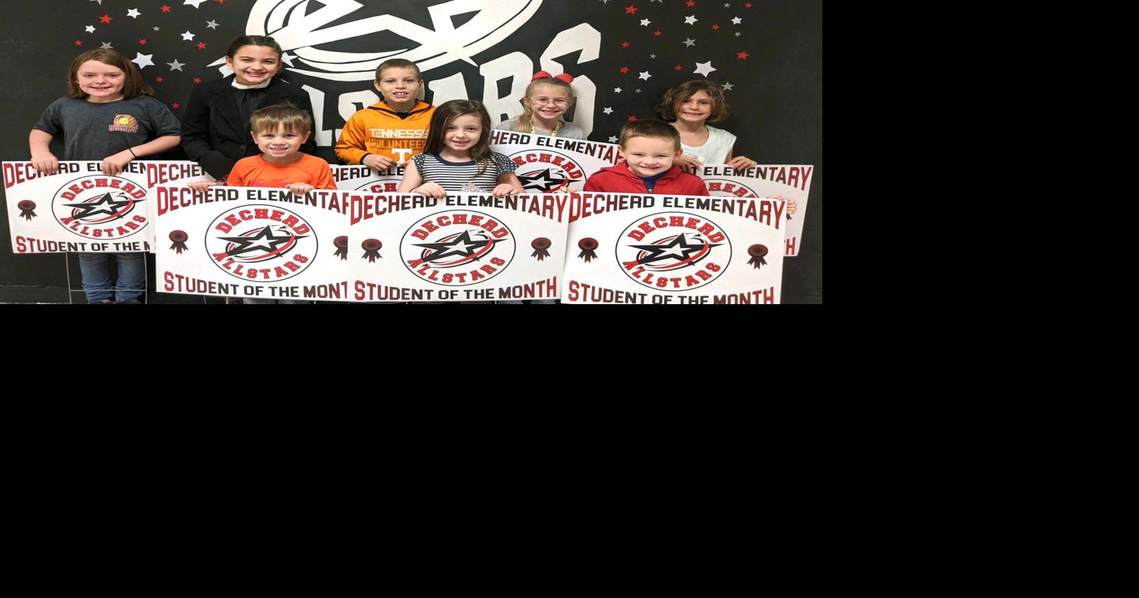 Decherd Elementary students of the month for November announced Local