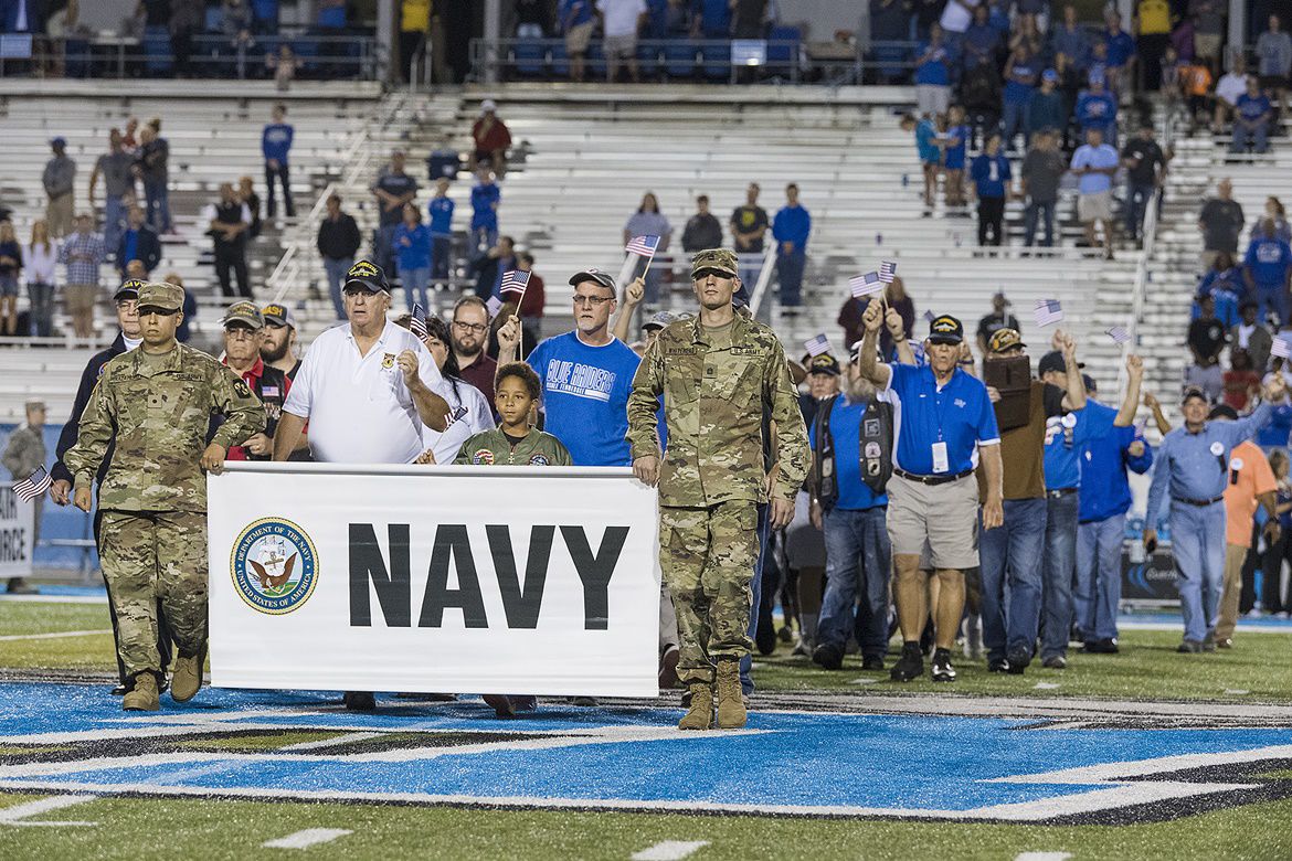 39th Annual Salute to Veterans and Armed Forces set for Nov. 13 - Middle  Tennessee State University Athletics