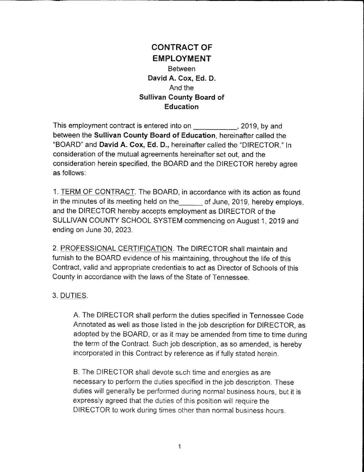 David Cox Proposed Contract News Heraldcourier Com