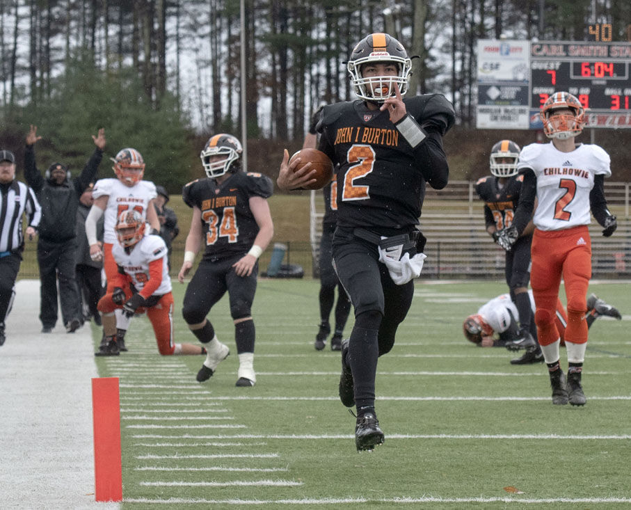 VHSL REGION 1D FOOTBALL PLAYOFFS Burton's Buchanan in charge at