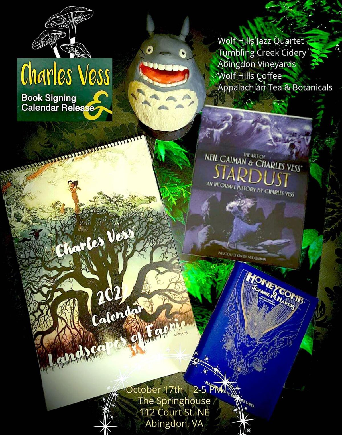 Local illustrator Charles Vess holds book signing for a new collection of  art from his 'Stardust' works with Neil Gaiman