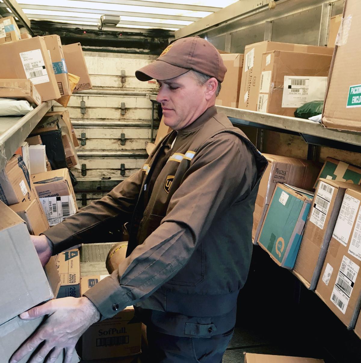 A day in the life of a UPS delivery driver during busiest