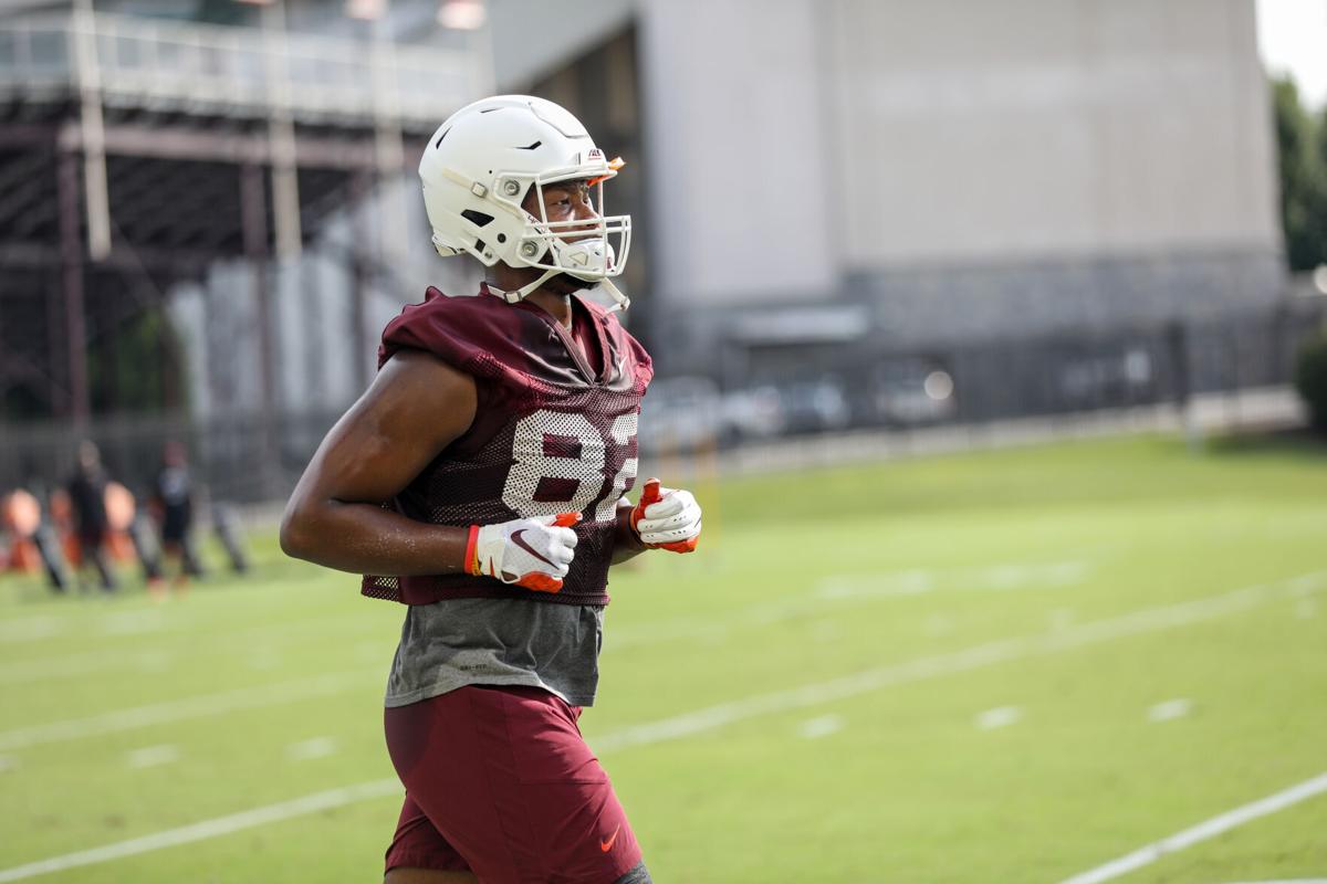 Virginia Tech football practice: James Mitchell