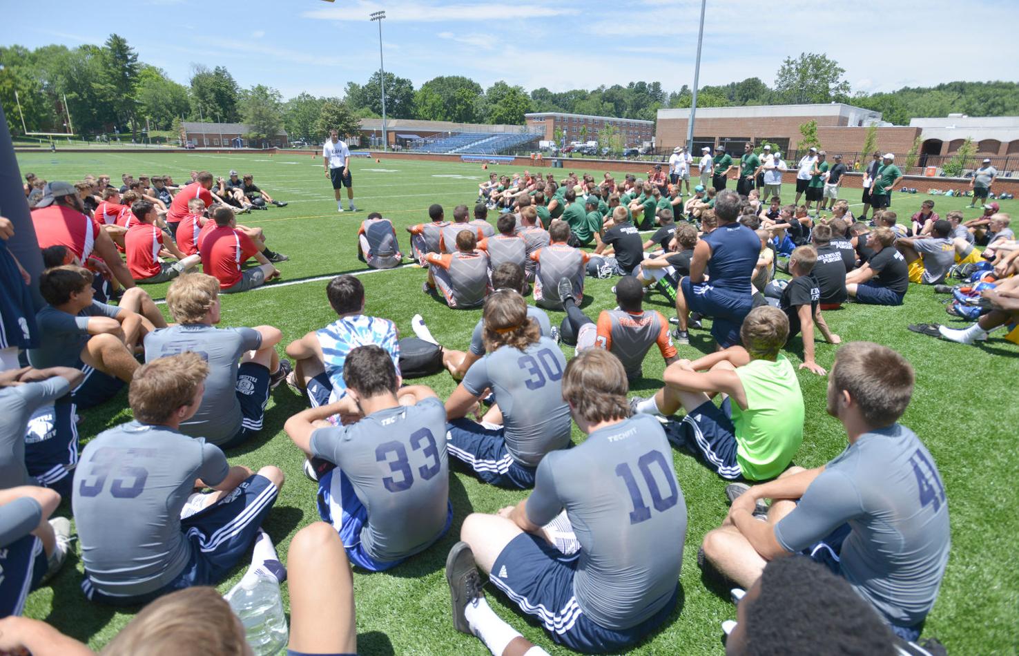 Emory and Henry Football 7 0n 7 Camp