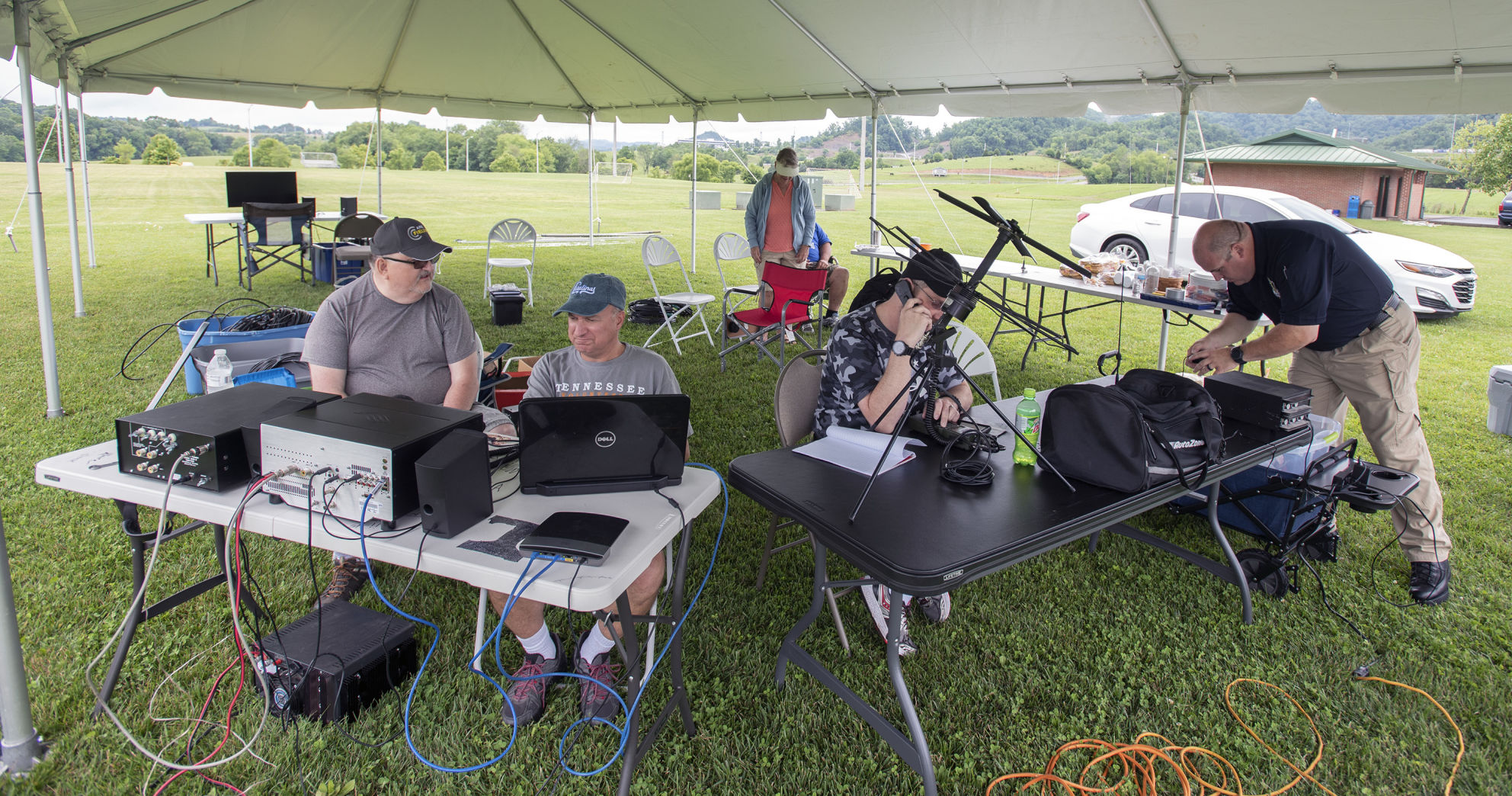 Local amateur radio operators participate in annual contest