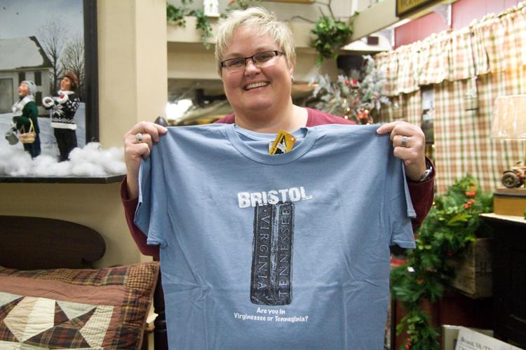 Are you in Virginessee or Tenneginia? t-shirts, exclusively sold at Cranberry Lane in Bristol, Virginia, have been hot sellers this Christmas season.