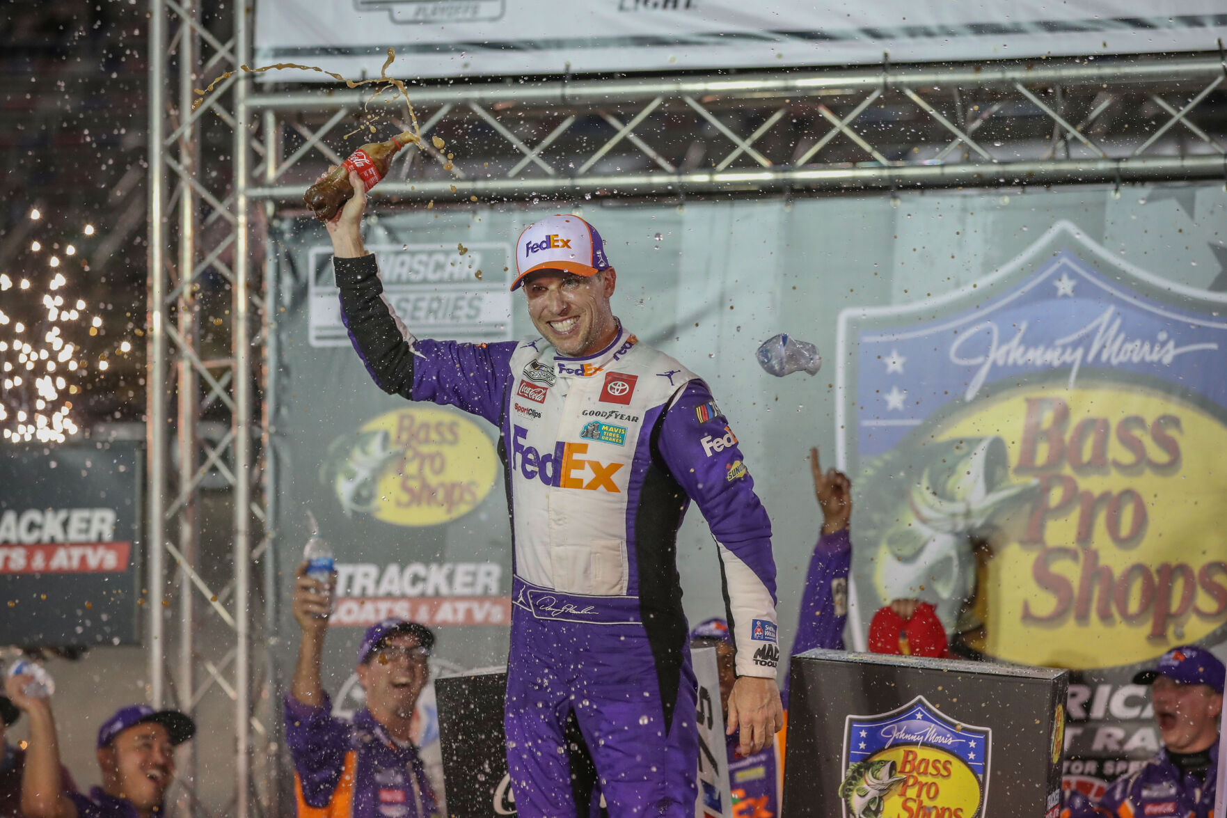 NASCAR: Denny Hamlin answers boos with Bristol win