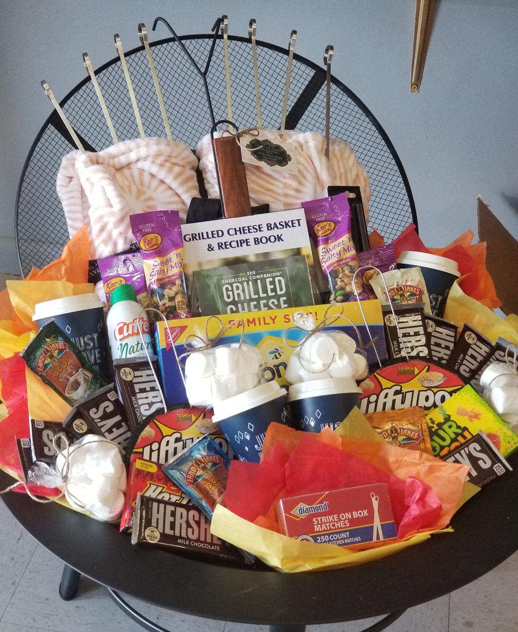 Offers Customized Gift Baskets, Fire Pit Gift Basket Ideas